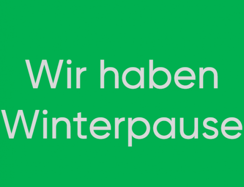 Das Restaurant hat Winterpause